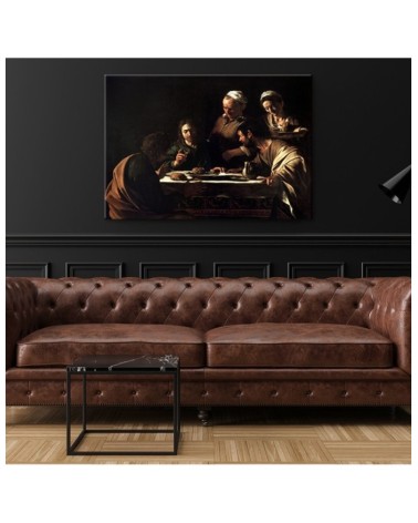 Wandbild für Wohnzimmer - Abendmahl in Emmaus - Caravaggio | Feeby