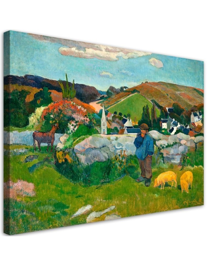 Leinwanddruck - Der Schweinehirt - Paul Gauguin | Feeby