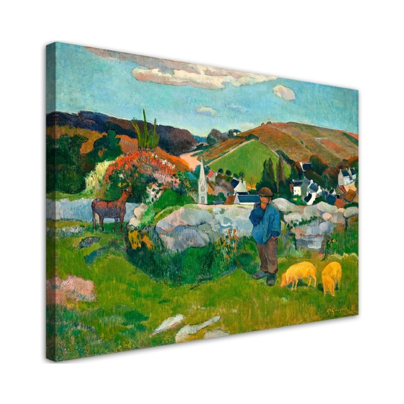 Leinwanddruck - Der Schweinehirt - Paul Gauguin | Feeby