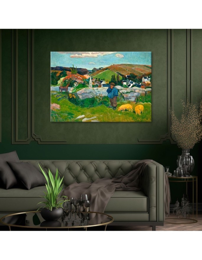 Reprodukcja obrazu - The Swineherd - Paul Gauguin | FEEBY
