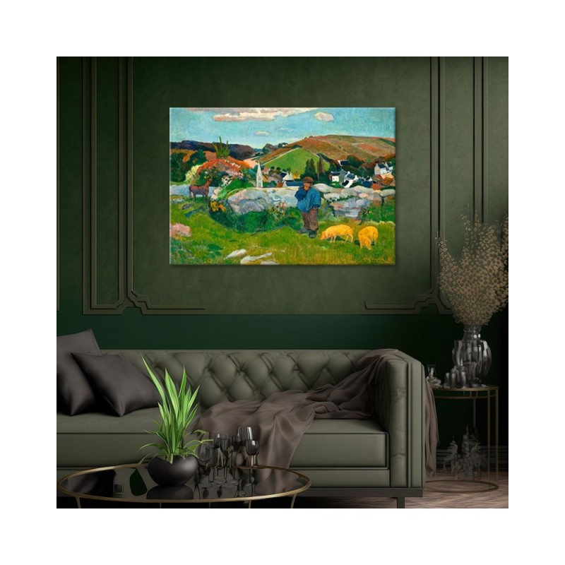Leinwanddruck - Der Schweinehirt - Paul Gauguin | Feeby