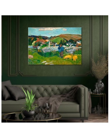 Leinwanddruck - Der Schweinehirt - Paul Gauguin | Feeby