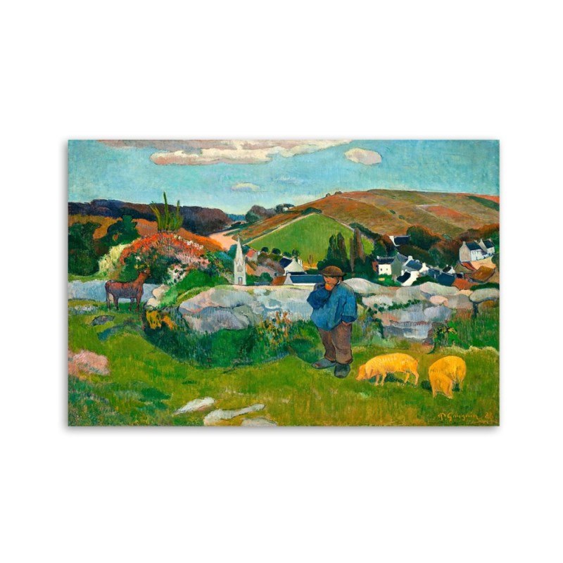 Leinwanddruck - Der Schweinehirt - Paul Gauguin | Feeby