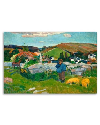Leinwanddruck - Der Schweinehirt - Paul Gauguin | Feeby