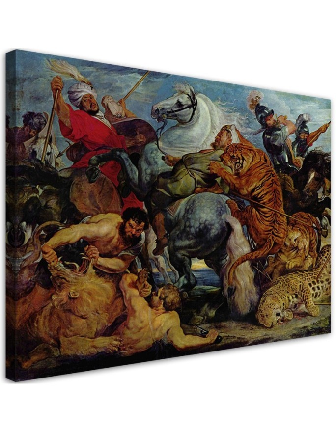 Bild auf Leinwand - Die Jagd auf den Tiger - P. P. Rubens | Feeby