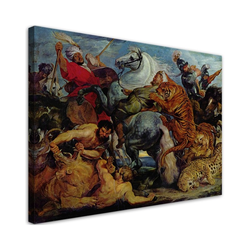Bild auf Leinwand - Die Jagd auf den Tiger - P. P. Rubens | Feeby