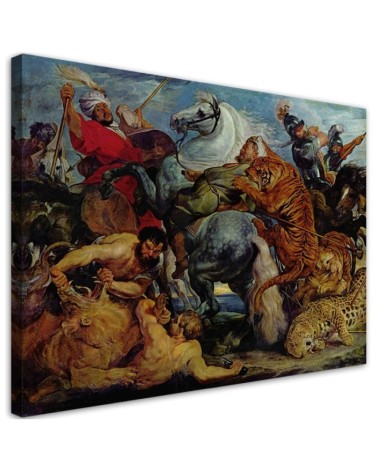 Canvas painting - The Hunt for the Tiger | FEEBY