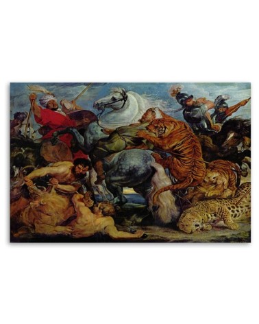 Bild auf Leinwand - Die Jagd auf den Tiger - P. P. Rubens | Feeby