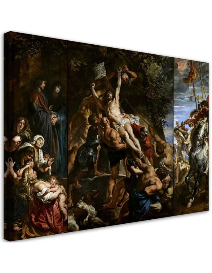 Leinwandbild - Die Erhöhung des Kreuzes - P. P. Rubens | Feeby