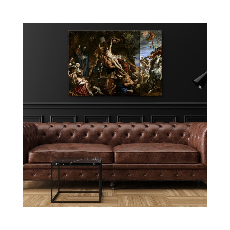 Leinwandbild - Die Erhöhung des Kreuzes - P. P. Rubens | Feeby