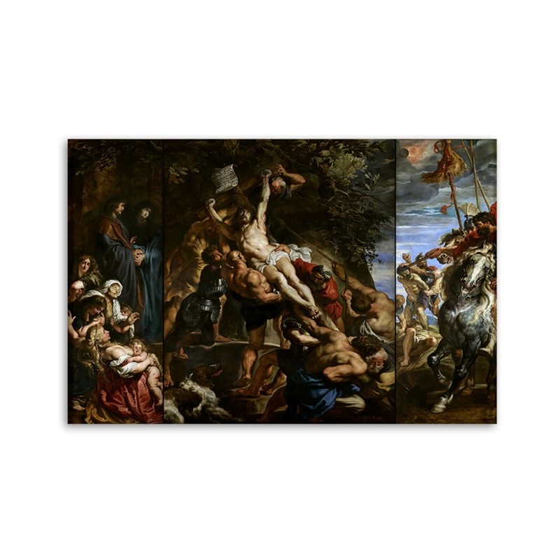 Leinwandbild - Die Erhöhung des Kreuzes - P. P. Rubens | Feeby