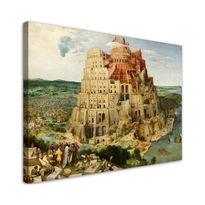 Bild auf Leinwand - Der Turmbau zu Babel - Pieter Bruegel | Feeby