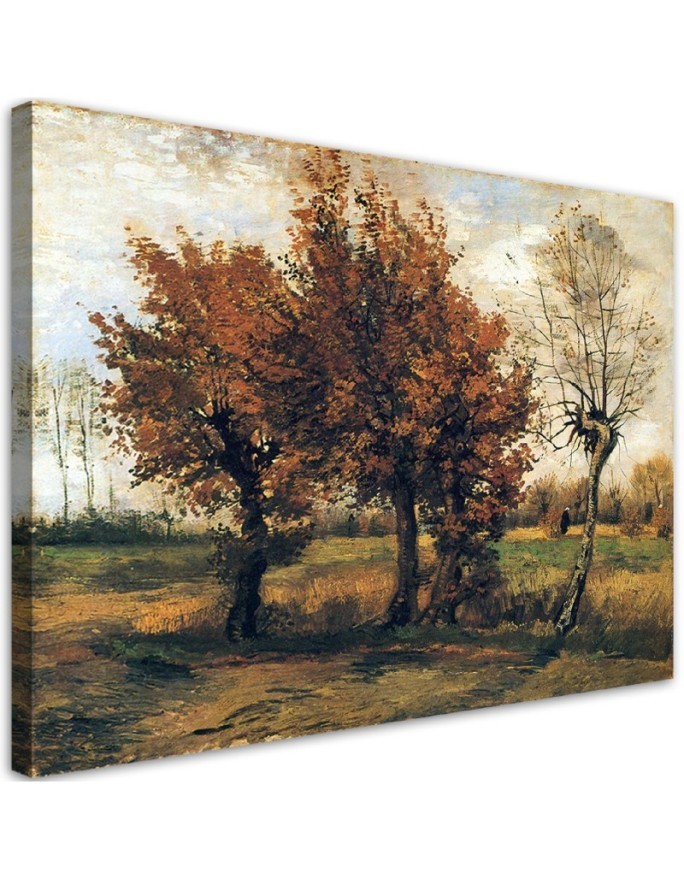 Wandbild für Wohnzimmer - Herbstlandschaft - V. van Gogh | Feeby