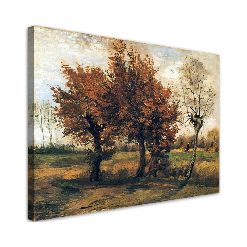Wandbild für Wohnzimmer - Herbstlandschaft - V. van Gogh | Feeby