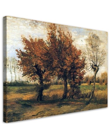 Wandbild für Wohnzimmer - Herbstlandschaft - V. van Gogh | Feeby