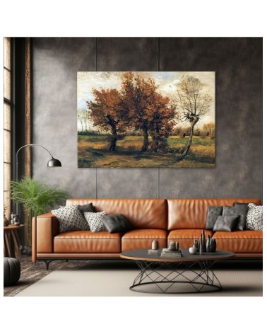 Wandbild für Wohnzimmer - Herbstlandschaft - V. van Gogh | Feeby