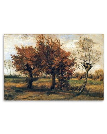 Wandbild für Wohnzimmer - Herbstlandschaft - V. van Gogh | Feeby