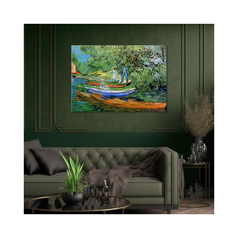 Modernes Wandbild - Ufer der Oise in Auvers - V. van Gogh | Feeby