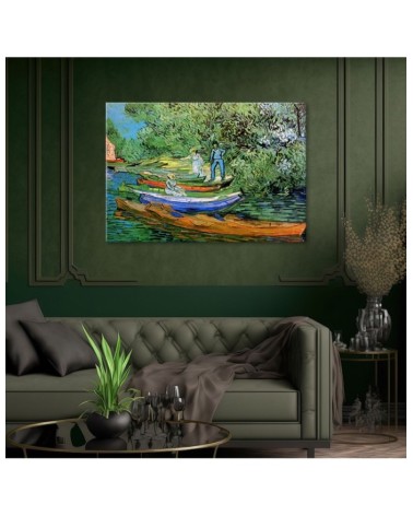 Modernes Wandbild - Ufer der Oise in Auvers - V. van Gogh | Feeby