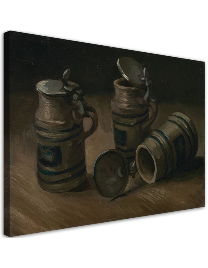 Dekoratives Leinwandbild - Bierkrüge - V. van Gogh | Feeby