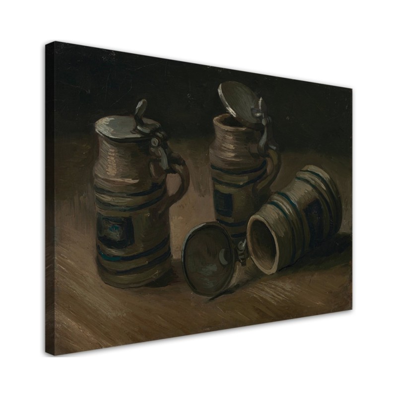 Dekoratives Leinwandbild - Bierkrüge - V. van Gogh | Feeby