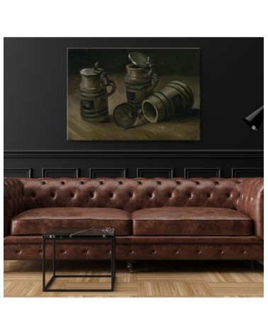 Dekoratives Leinwandbild - Bierkrüge - V. van Gogh | Feeby