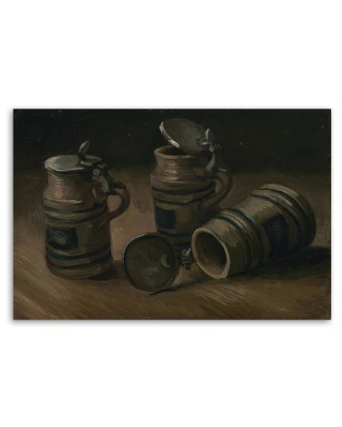 Dekoratives Leinwandbild - Bierkrüge - V. van Gogh | Feeby