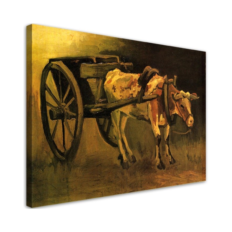 Leinwandbild - Wagen und Ochse - V. van Gogh | Feeby