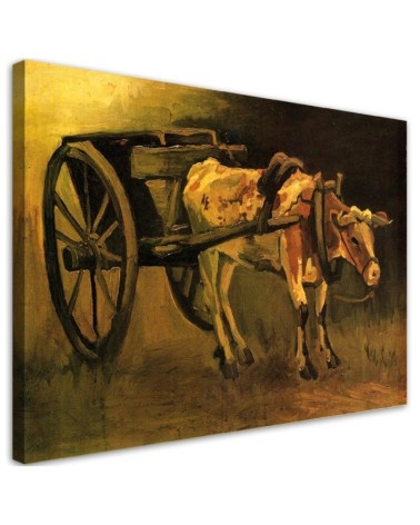 Leinwandbild - Wagen und Ochse - V. van Gogh | Feeby
