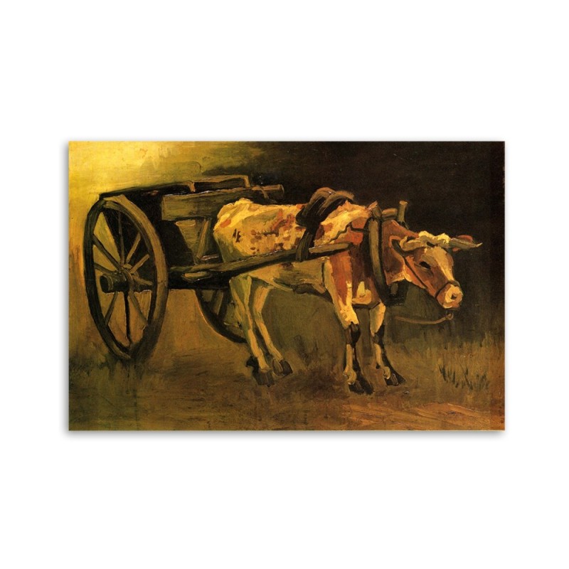 Leinwandbild - Wagen und Ochse - V. van Gogh | Feeby