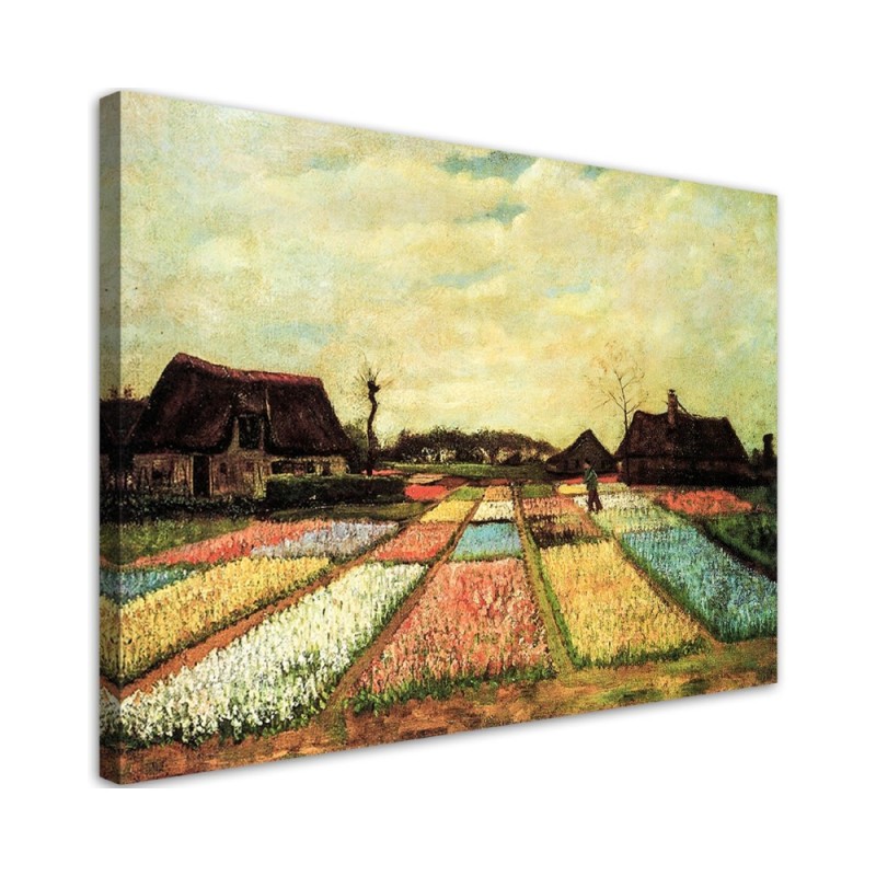 Modernes Wandbild - Blumenfelder - V. van Gogh | Feeby