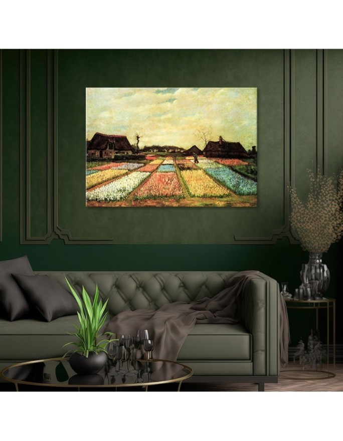 Obraz na płótnie - Pola kwiatowe - V. van Gogh | FEEBY