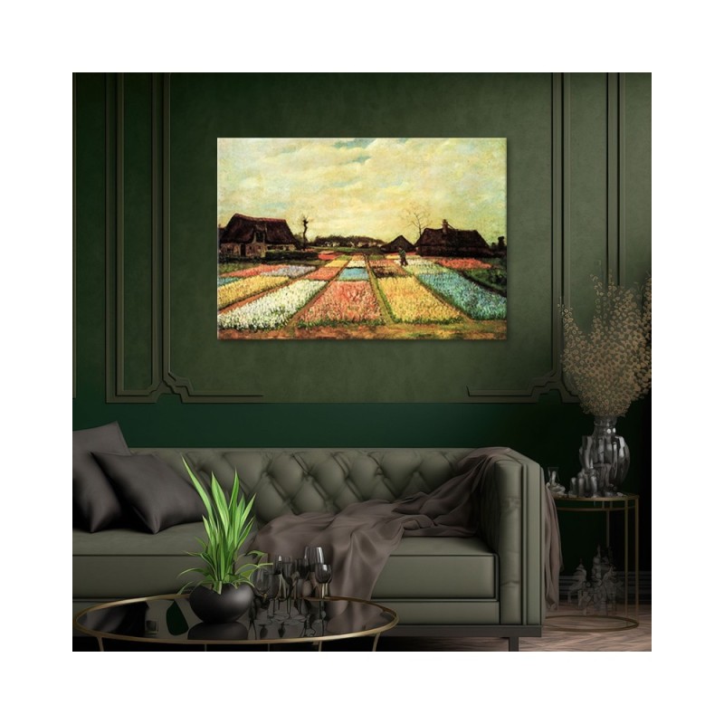 Modernes Wandbild - Blumenfelder - V. van Gogh | Feeby