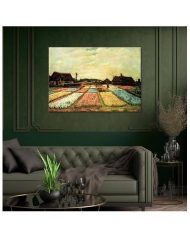 Modernes Wandbild - Blumenfelder - V. van Gogh | Feeby