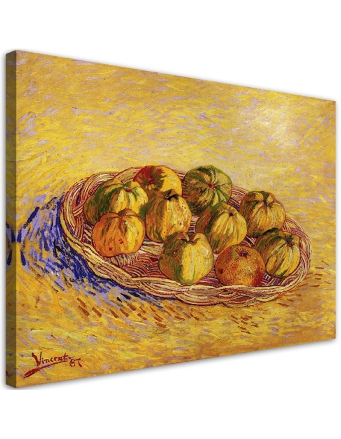 Obraz na płótnie - Kosz pełen jabłek - V. van Gogh | FEEBY