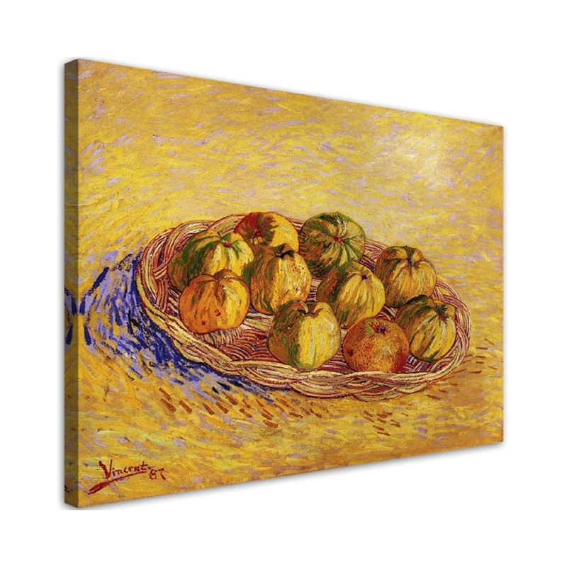 Leinwandbild - Korb voller Äpfel - V. van Gogh | Feeby