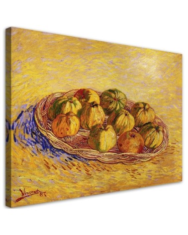 Leinwandbild - Korb voller Äpfel - V. van Gogh | Feeby