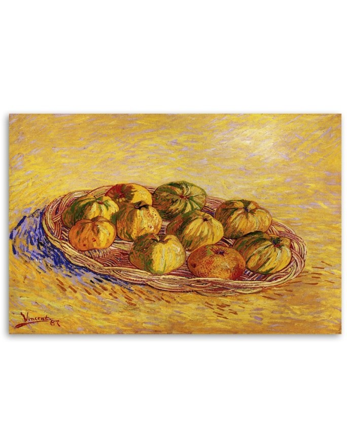 Obraz na płótnie - Kosz pełen jabłek - V. van Gogh | FEEBY