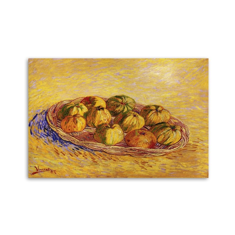 Leinwandbild - Korb voller Äpfel - V. van Gogh | Feeby