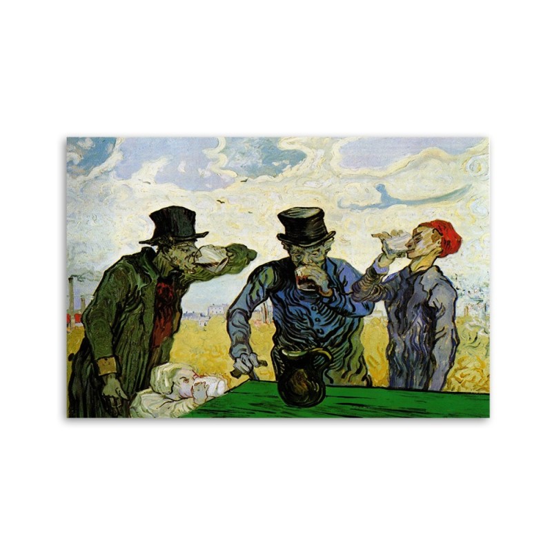 Bild auf Leinwand - Trinkend - V. van Gogh | Feeby