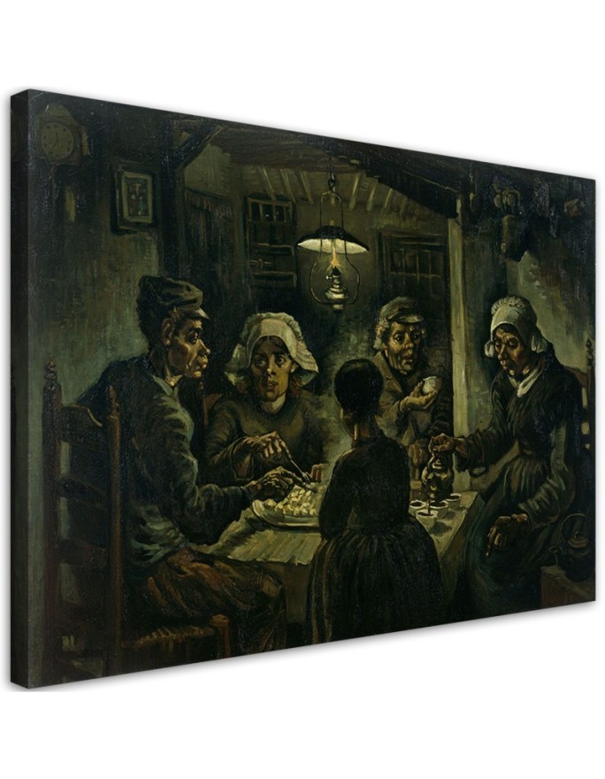 Leinwandbild modern - Kartoffeln essend - V. van Gogh | Feeby