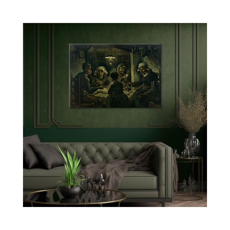 Leinwandbild modern - Kartoffeln essend - V. van Gogh | Feeby