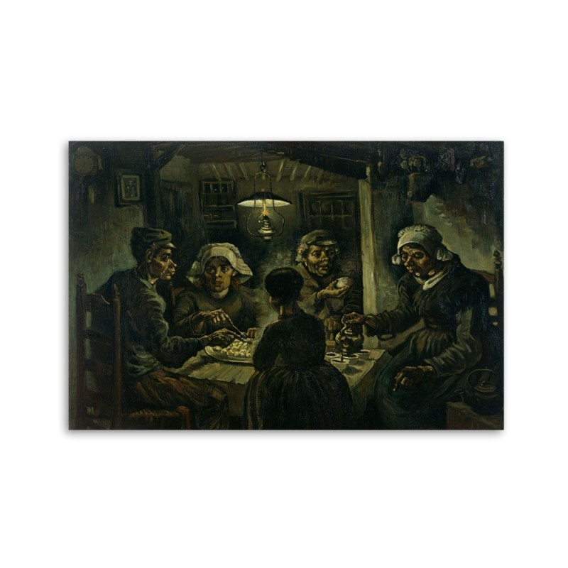 Leinwandbild modern - Kartoffeln essend - V. van Gogh | Feeby