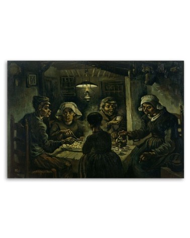 Leinwandbild modern - Kartoffeln essend - V. van Gogh | Feeby
