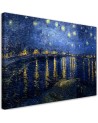 Obraz na płótnie - Gwiaździsta noc nad Rodanem - V. van Gogh | FEEBY
