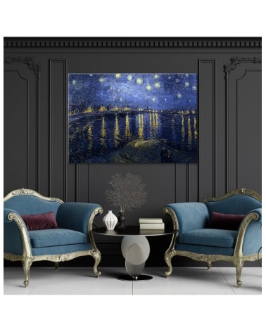 Leinwandbild - Sternennacht über der Rhone - V. van Gogh | Feeby
