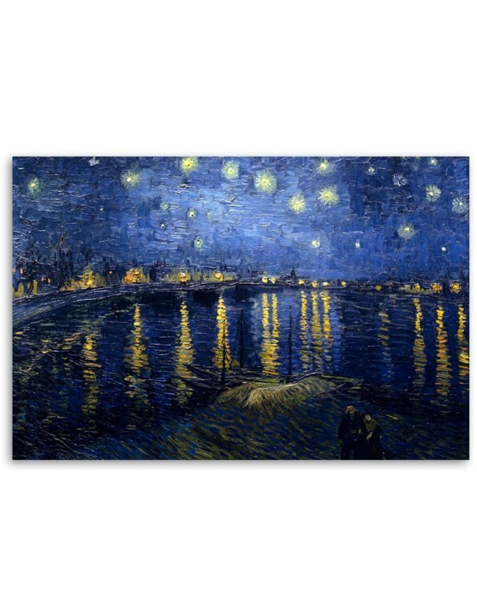Obraz na płótnie - Gwiaździsta noc nad Rodanem - V. van Gogh | FEEBY
