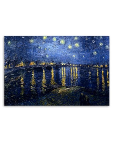 Leinwandbild - Sternennacht über der Rhone - V. van Gogh | Feeby