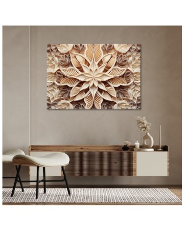 Dekoratives Leinwandbild - Wohnzimmerbild - Blumen 3d | Feeby