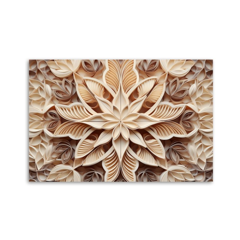 Dekoratives Leinwandbild - Wohnzimmerbild - Blumen 3d | Feeby